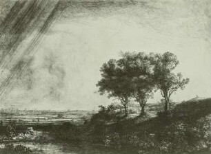 Landschaft mit den drei Bäumen