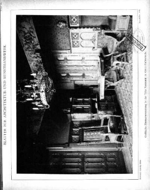 Tafel 19: Gothische Zimmerausstattung in der Villa Neumann zu Gross-Lichterfelde