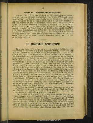 Die städtischen Volksschulen