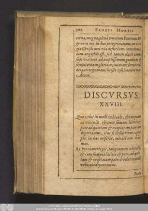 Discursus XXVIII.