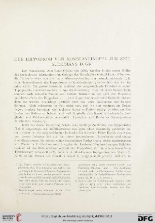 Der Hippodrom von Konstantinopel zur Zeit Suleimans d. Gr.