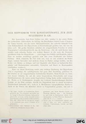 Der Hippodrom von Konstantinopel zur Zeit Suleimans d. Gr.
