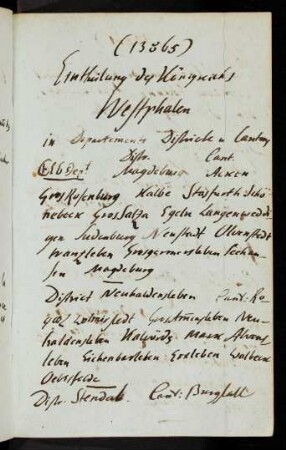 13865-13882, Eintheilung des Königreichs Westphalen - Colberg im J. 1807 belagert u. vertheidigt, 1808