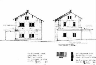 Horb: Nebengebäude BM-Dienstgebäude Giebelansichten