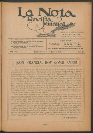 ¡Con Francia, hoy como ayer!