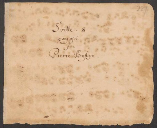 Suiten; cemb; A-Dur