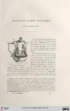 2. Pér. 3.1870: Quelques livres nouveaux sur la céramique
