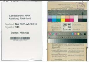 Entnazifizierung Matthias Steffen , geb. 08.05.1898 (Steiger)