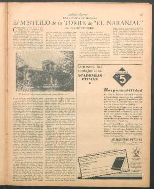 El misterio de la torre de "El Naranjal" : Una leyenda entrerriana