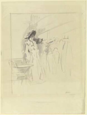 Femme au café