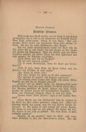 Viertes Kapitel: Nächtliche Stimmen