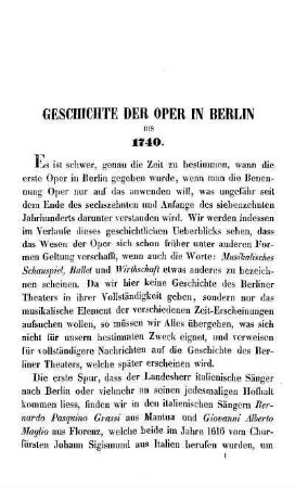 Geschichte der Oper in Berlin bis 1740