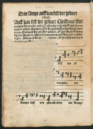 Das Invitatorium.
