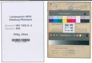 Entnazifizierung Alfred Wittig , geb. 08.03.1908 (Prokurist)