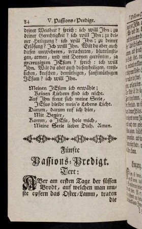 84-101, Fünfte Passions-Predigt