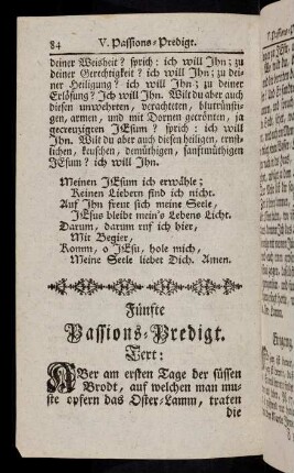 84-101, Fünfte Passions-Predigt