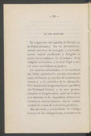 El Dr. Hafner