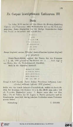 3: Zu Corpus inscriptionum latinarum III, [1]