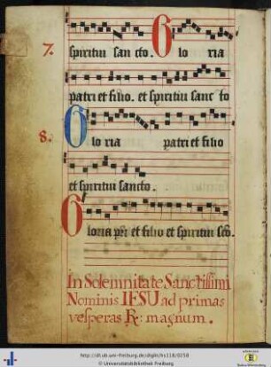 [126v - 127v] In solemnitate sanctissimi nominis Jesu (Nachtrag).