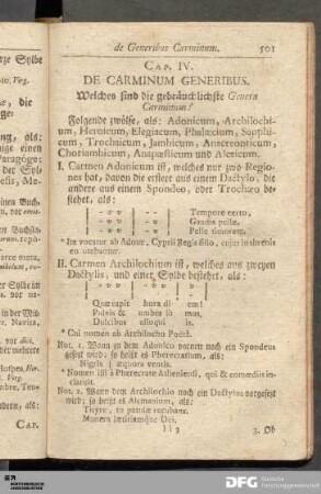 Cap. IV. De Carminum Generibus