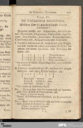 Cap. IV. De Carminum Generibus