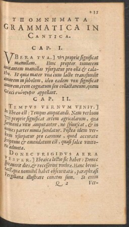 Hypomnēmata Grammatica In Cantica.