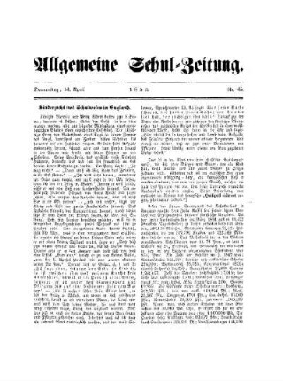 Kinderzucht und Schulwesen in England