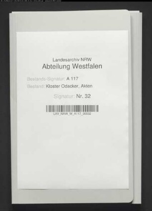 Pachtrückstände, Schuldverschreibungen, u.a. Schulte zu Berlingsen und Schulte zu Körbecke.
