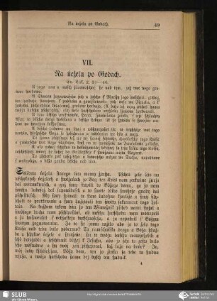 VII. Na ńeźelu po Godach