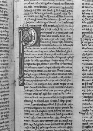 Commentarius in epistolas S. Pauli / Kommentar zu den Paulusbriefen — Initial P mit Sirene, Folio fol. 147 r