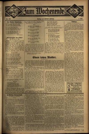 Zweite Ausgabe vom Sonntag, den 08. Mai 1932.