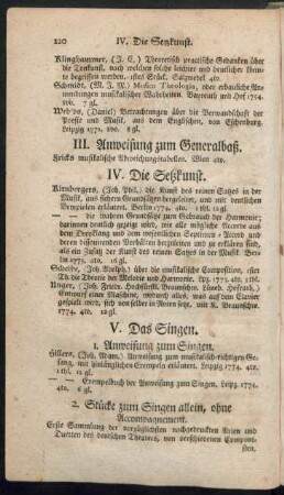 III. Anweisung zum Generalbaß