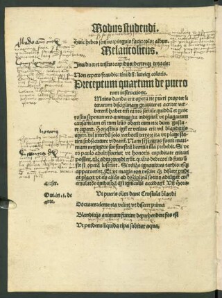 Preceptum quartum de puerorum instructione.