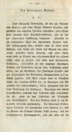Die Provinzial-Stände