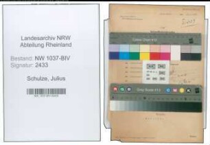 Entnazifizierung Julius Schulze , geb. 12.10.1900 (Beamter)