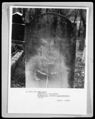 Grabstein von Moses Goldschmidt