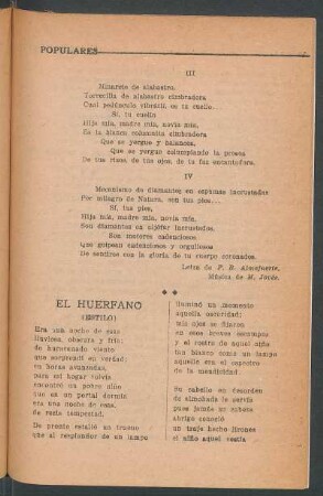 El huérfano : (Estilo)