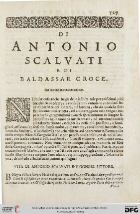 Di Antonio Scalvati e di Baldassar Croce