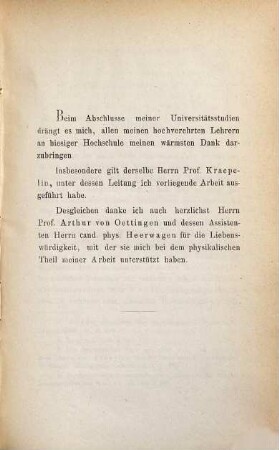 Versuche über die Ablenkung der Aufmerksamkeit : Inaugural-Dissertation ; mit 1 lith. Tafel