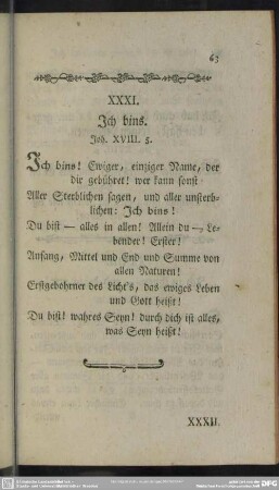 XXXI. Ich bins. Joh. XVIII. 5