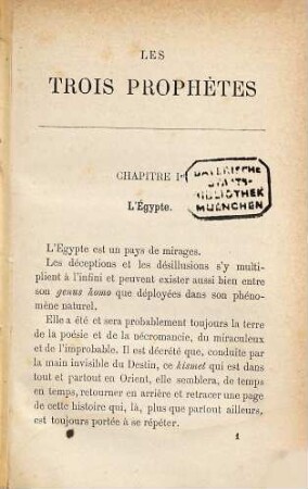 Les trois Prophètes: Le Mahdi-Gordon-Arabi