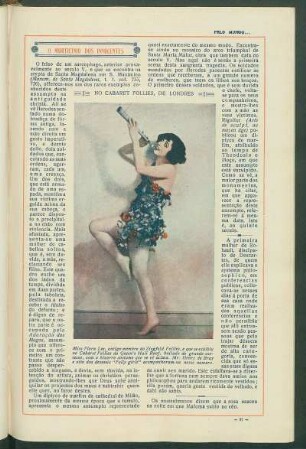 No cabaret Follies, de Londres