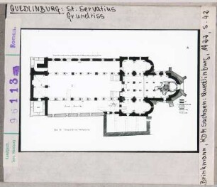 Quedlinburg: St. Servatius, Grundriss