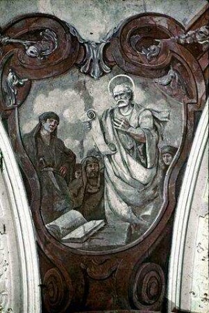 Der heiligen Bartholomäus verkündet das Evangelium