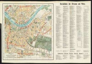 Plan von Dresden , 1: 12 000, Lithographie, 1900 : Plan von Dresden / von Louis Klemich. - [1:12 000]. - Dresden : Klemich, 1900. - 1 Kt. : mehrfarb.. ; 30,0 x 33,7 cm, gefaltet. - Mit Straßenverzeichnis. - Mit Gebäudeverz.