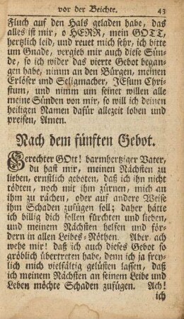 Nach dem fünften Gebot.