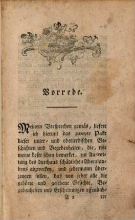 Uhuhu oder Hexen- Gespenster- Schazgräber und Erscheinungs-Geschichten, 2. Zweytes Pakt
