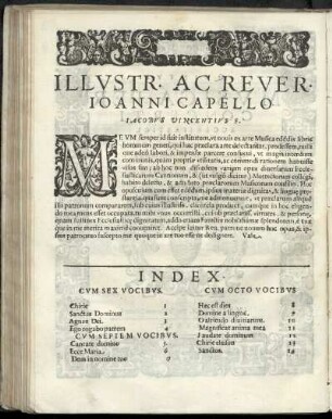 Dedikation an Joanni Capello