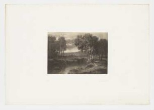 Landschaft mit Boot, Blatt 62 der Folge "Werke"