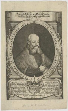 Bildnis Heinrich der Erste, Hertzog zu Sachsen